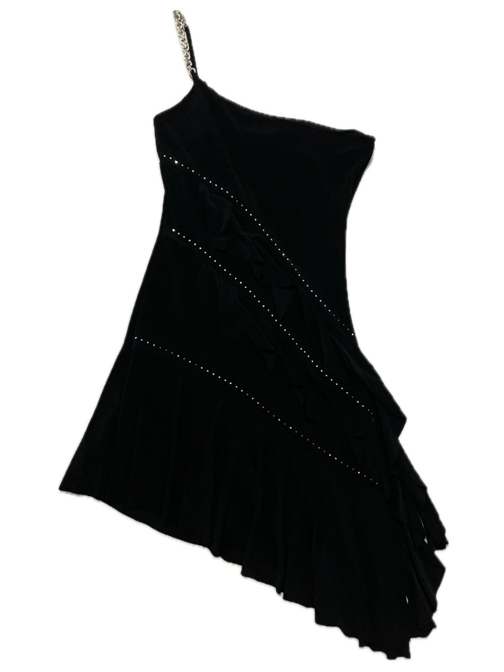 ✰ B# Black One-Shoulder Evening Dress ✰